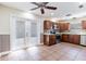 This modern kitchen features stainless steel appliances, including a stove and microwave at 2121 23Rd Sw St, Largo, FL 33774