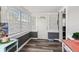 Bright entryway with wood-look flooring, white door, and windows at 2720 14Th N Ave, St Petersburg, FL 33713