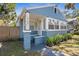 Charming blue bungalow with a welcoming front porch and landscaped yard at 2720 14Th N Ave, St Petersburg, FL 33713
