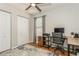 This bedroom is a versatile space, perfect as a home office or guest room at 4021 Vana Dr, Sarasota, FL 34241