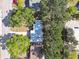 Overhead aerial view of the property showcasing the home and surrounding foliage at 4412 Bray Rd, Tampa, FL 33634