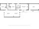 Detailed floor plan showing layout of home, including bedrooms, bathrooms, and living spaces at 502 Lincoln Ave, Tarpon Springs, FL 34689