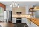 Contemporary kitchen design with white cabinets and stainless steel appliances at 502 Lincoln Ave, Tarpon Springs, FL 34689
