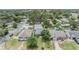 An aerial view of a charming single Gathering home surrounded by a lush, green neighborhood at 507 4Th Sw Ave, Largo, FL 33770