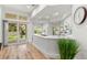 Bright, spacious kitchen with white countertops, stainless steel appliances, and a view of the backyard at 5102 White Pine Ne Cir, St Petersburg, FL 33703