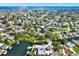 Beautiful waterfront community from above, showcasing its serene location and scenic water views at 5331 Bayou Grande Ne Blvd, St Petersburg, FL 33703