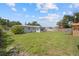 Expansive backyard featuring green grass, play structure, and fenced perimeter at 5961 41St N Ave, St Petersburg, FL 33709