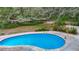 Backyard pool under the shade of mature trees, surrounded by a patio and lush greenery creating a private oasis at 10930 Marjory Ave, Tampa, FL 33612