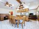Spacious dining room and kitchen in an open floor plan at 13341 Hexam Rd, Weeki Wachee, FL 34613