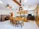 Open floor plan featuring a dining area, kitchen and living room at 13341 Hexam Rd, Weeki Wachee, FL 34613