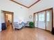Image of the foyer featuring a front door with glass detailing and a glimpse of the home's interior at 13341 Hexam Rd, Weeki Wachee, FL 34613