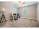 Bedroom/Office with carpet, ceiling fan, desk and multiple chairs at 1396 White Fox Run, Lutz, FL 33549