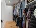 Spacious walk-in closet with custom shelving and ample storage space at 3011 Harbor View, Tampa, FL 33611