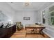 Bright home office with hardwood floors, a large window, and elegant decor at 3809 W San Pedro St, Tampa, FL 33629