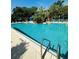 A sparkling community swimming pool with clear turquoise water and comfortable lounge chairs for relaxation at 4207 S Dale Mabry Hwy # 9106, Tampa, FL 33611