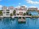 Waterfront home with private boat docks and beautiful waterfront views on a clear day at 479 E Shore Dr # 5, Clearwater, FL 33767