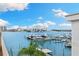Breathtaking waterfront view showcasing the harbor with boats and clear blue skies at 479 E Shore Dr # 5, Clearwater, FL 33767