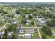 Aerial community view showcases well maintained homes in a lush, green, tree-lined neighborhood at 4802 18Th St, Zephyrhills, FL 33542