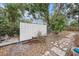 Backyard with storage shed and landscaping at 5801 92Nd N Ave, Pinellas Park, FL 33782