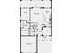 First floor plan featuring a primary suite, two car garage, an open floor plan, and a lanai at 714 Sky Shade Dr, Apollo Beach, FL 33572