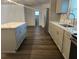 Modern kitchen with island and stainless steel appliances at 7631 43Rd St N, Pinellas Park, FL 33781