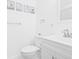 Bright white bathroom with modern fixtures, a new vanity, and tasteful decor at 812 60Th S St, Gulfport, FL 33707