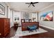 Bedroom with wood floors, natural light, and stylish decor at 852 Cordova Ne Blvd, St Petersburg, FL 33704