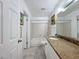 Cozy bathroom with tiled shower and granite countertops at 9201 Tudor Dr # C212, Tampa, FL 33615