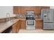 Well-equipped kitchen with stainless steel appliances and ample cabinet space at 1017 Cameo Crest Ln, Valrico, FL 33596