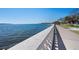 Scenic waterfront with serene views and the bay in the distance and sidewalk at 1119 Eau Claire Cir, Tampa, FL 33619