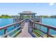 Waterfront dock with a gazebo overlooking tranquil lake and scenic views at 11485 Oakhurst Rd # 200-101, Largo, FL 33774