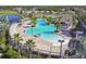 A large resort-style swimming pool featuring lounge chairs for relaxing poolside at 11845 Autumn Creek Dr, Riverview, FL 33569