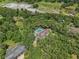 Aerial shot of property showing homes, pools and lush green trees at 12433 Kelso Rd, Thonotosassa, FL 33592