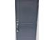 Close-up of a dark blue front door with a keypad lock and silver hardware at 19643 Shady Oak Dr, Land O Lakes, FL 34638