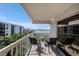 Balcony seating offers lovely views of the waterfront and community at 19925 Gulf Blvd # 407, Indian Shores, FL 33785