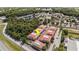 Aerial view of the townhome community, showcasing its prime location and proximity to surrounding amenities at 21007 Sunpoint Way # 203, Lutz, FL 33558