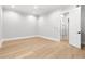 Spacious bedroom features wood floors, a ceiling fan and recessed lighting at 218 Hesperides N St, Tampa, FL 33609