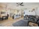 Open-concept living area with kitchen and dining, perfect for entertaining at 2617 Heatherwood Dr, Tampa, FL 33618