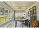 Beautiful sunroom with windows overlooking backyard and plenty of seating at 2617 Heatherwood Dr, Tampa, FL 33618