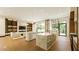 Spacious kitchen with large island, modern appliances, and elegant design elements at 4103 W Knights Ave, Tampa, FL 33611