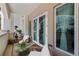 Inviting balcony with stylish seating, perfect for relaxing and enjoying the serene outdoor ambiance at 450 Knights Run Ave # 104, Tampa, FL 33602
