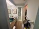Bathroom featuring vanity with mirror, and a walk-in shower at 4558 Morningside # 43, Sarasota, FL 34235