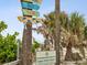 Colorful signs remind visitors to leave nothing but their footprints at Indian Rocks Beach access at 464 20Th Ave, Indian Rocks Beach, FL 33785