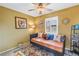 Bright bedroom with decorative pillows, natural light, and a rug on the floor at 5925 18Th Ne St, St Petersburg, FL 33703