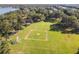 Aerial view of a community baseball field, perfect for outdoor activities at 7246 Bucks Ford Dr, Riverview, FL 33578