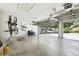 Spacious two-car garage with room for storage and a garage door opener at 7246 Bucks Ford Dr, Riverview, FL 33578