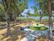 Park with swings and unique green playground in a shady recreation area at 7246 Bucks Ford Dr, Riverview, FL 33578