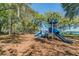 Neighborhood park with slides, steps and a shade covering play area at 7246 Bucks Ford Dr, Riverview, FL 33578