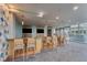 Well-lit bar area with granite countertop, ideal for parties and relaxation at 777 N Ashley Dr # 1506, Tampa, FL 33602