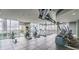 Modern gym featuring cardio equipment and expansive city views at 777 N Ashley Dr # 1506, Tampa, FL 33602